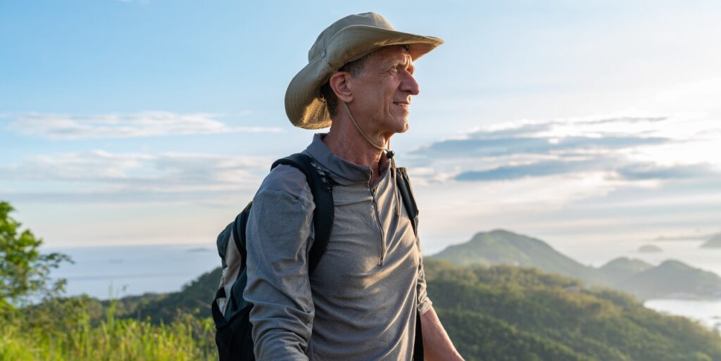 Man hiking