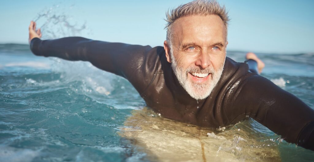 Man surfing