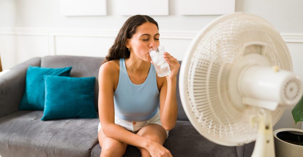 Cooling Down By The Fan