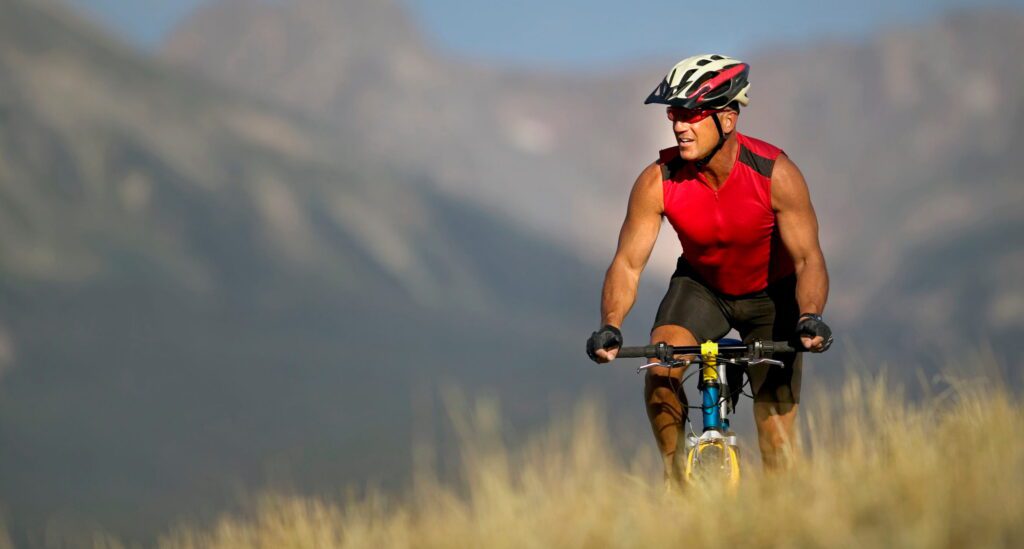 Man biking